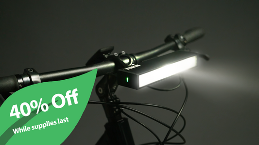 Light Rail Kit - The Bike Light Bar With Moving Patterns & Bike Lane Spotlight