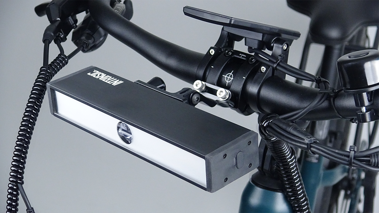 Light Rail Kit - The Bike Light Bar With Moving Patterns & Bike Lane Spotlight