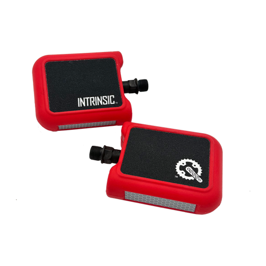 Cherry Red Bumper Pedal Set (Standard Size)