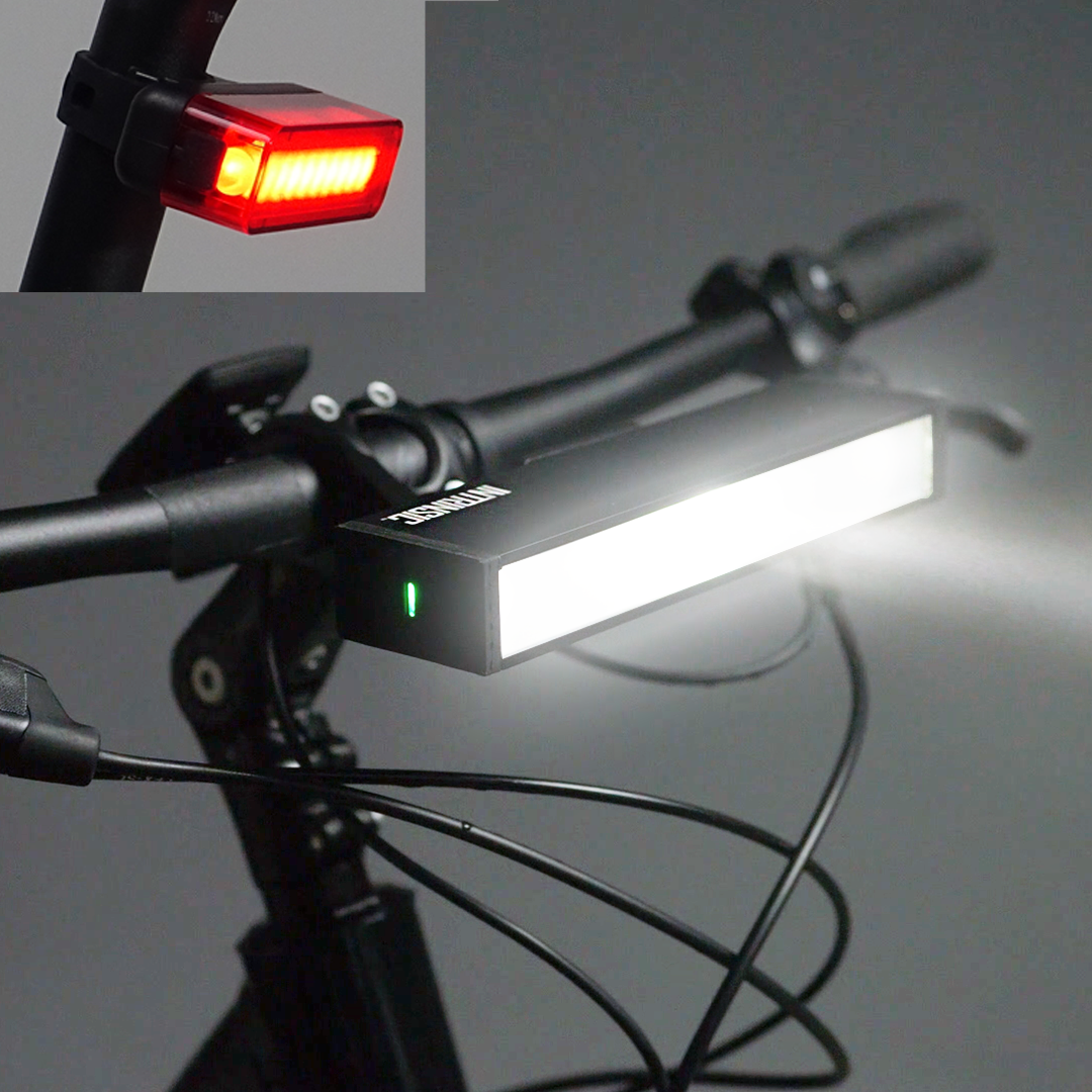 Light Rail Kit - The Bike Light Bar With Moving Patterns & Bike Lane Spotlight now includes Tail Light