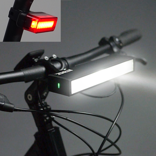Light Rail Kit - The Bike Light Bar With Moving Patterns & Bike Lane Spotlight now includes Tail Light